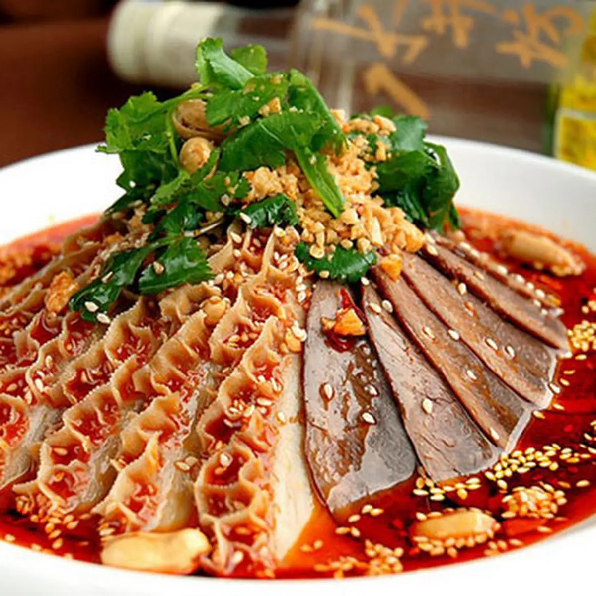 sliced beef with chili sauce 夫妻肺片